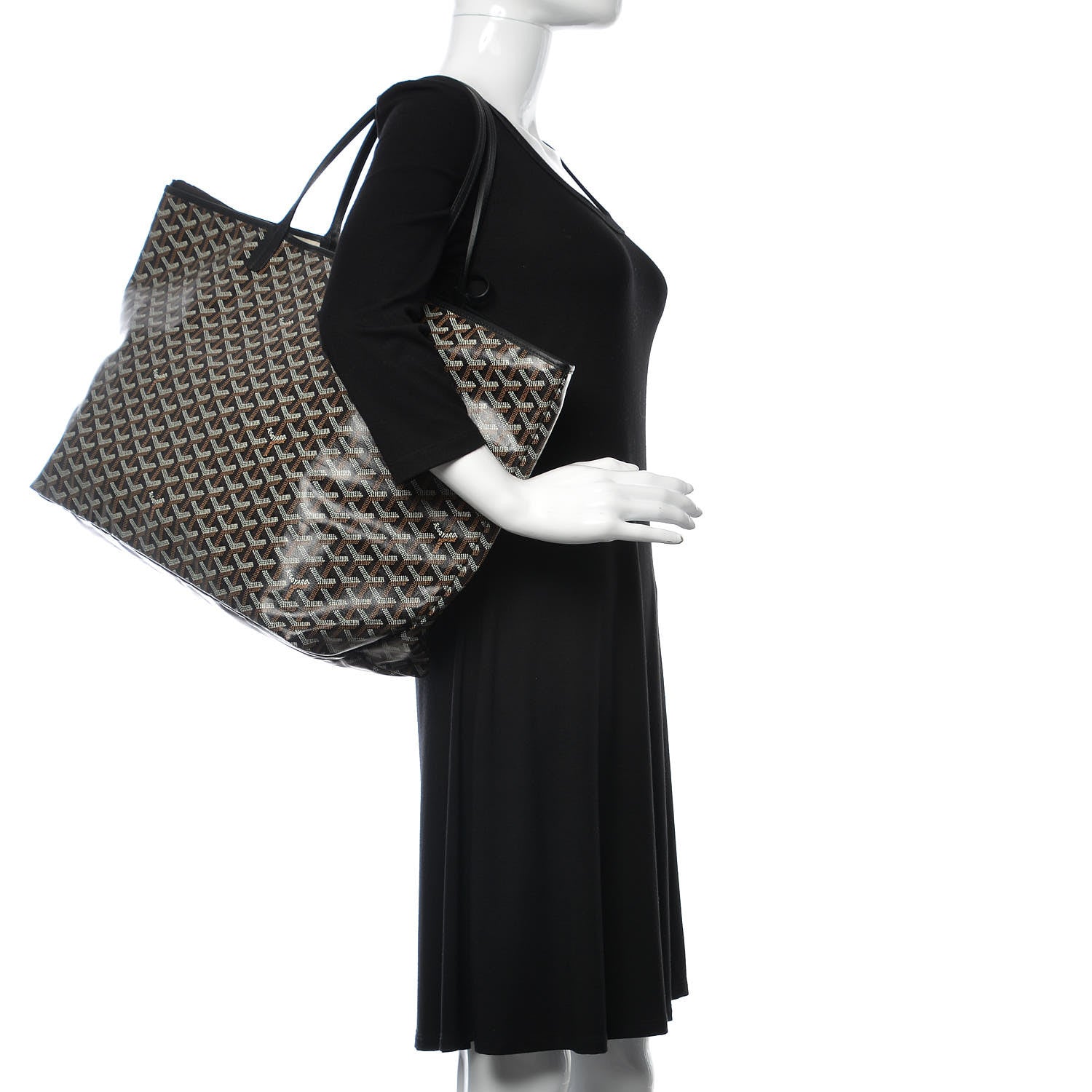 Goyard Goyardine Saint Louis GM Black 2 of 9