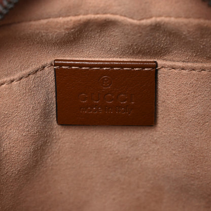 Gucci Glazed Calfskin Matelasse Diagonal Small GG Marmont Chain Shoulder Bag Cuir 10 of 14