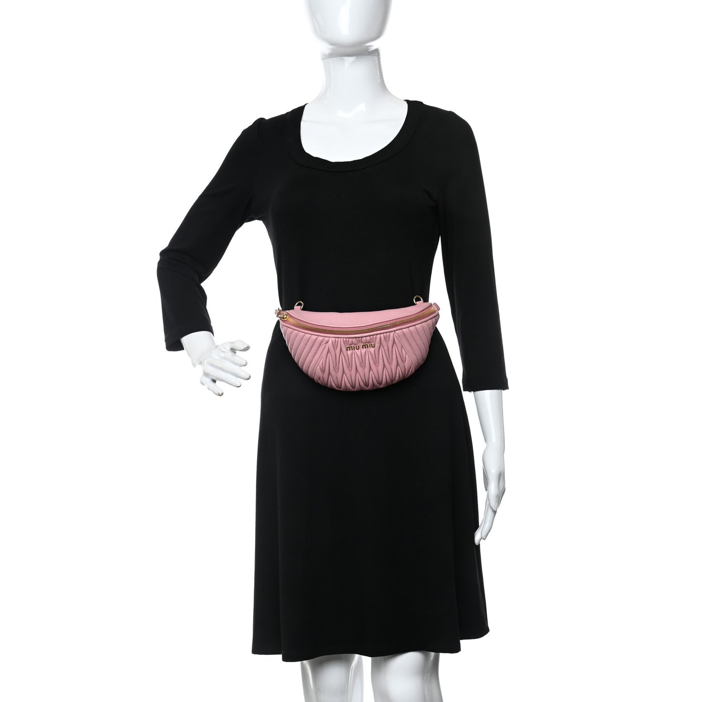 Nappa Matelasse Rider Belt Bag Orchid Pink