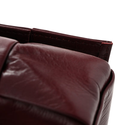 Bottega Veneta Paper Calfskin Maxi Intreccio Extra Mini Cassette Crossbody Bag Burgundy 11 of 11