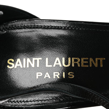 Saint Laurent Patent Calfskin Opyum 110 Sandals 39 Black 39 Black 9 of 12