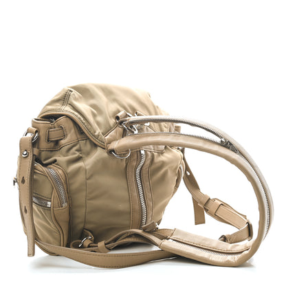 Alexander Wang Lambskin Nylon Mini Marti Backpack Khaki 3 of 8