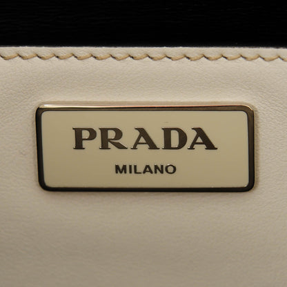 Prada Soft Calf Studded Bucket Bag Bianco 6 of 8