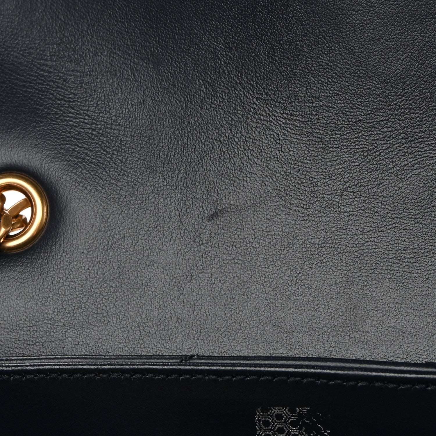 Saint Laurent Calfskin Y Quilted Monogram Small Loulou Chain Satchel Deep Marine 13 of 13