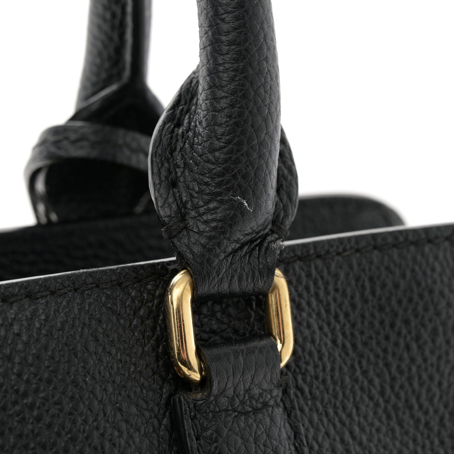 Alexander McQueen Pebbled Calfskin Small Skull Padlock Zip Around Tote Black 17 of 19