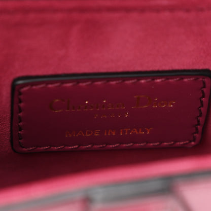 Christian Dior Supple Calfskin Mini Saddle Bag With Strap Purple 6 of 11