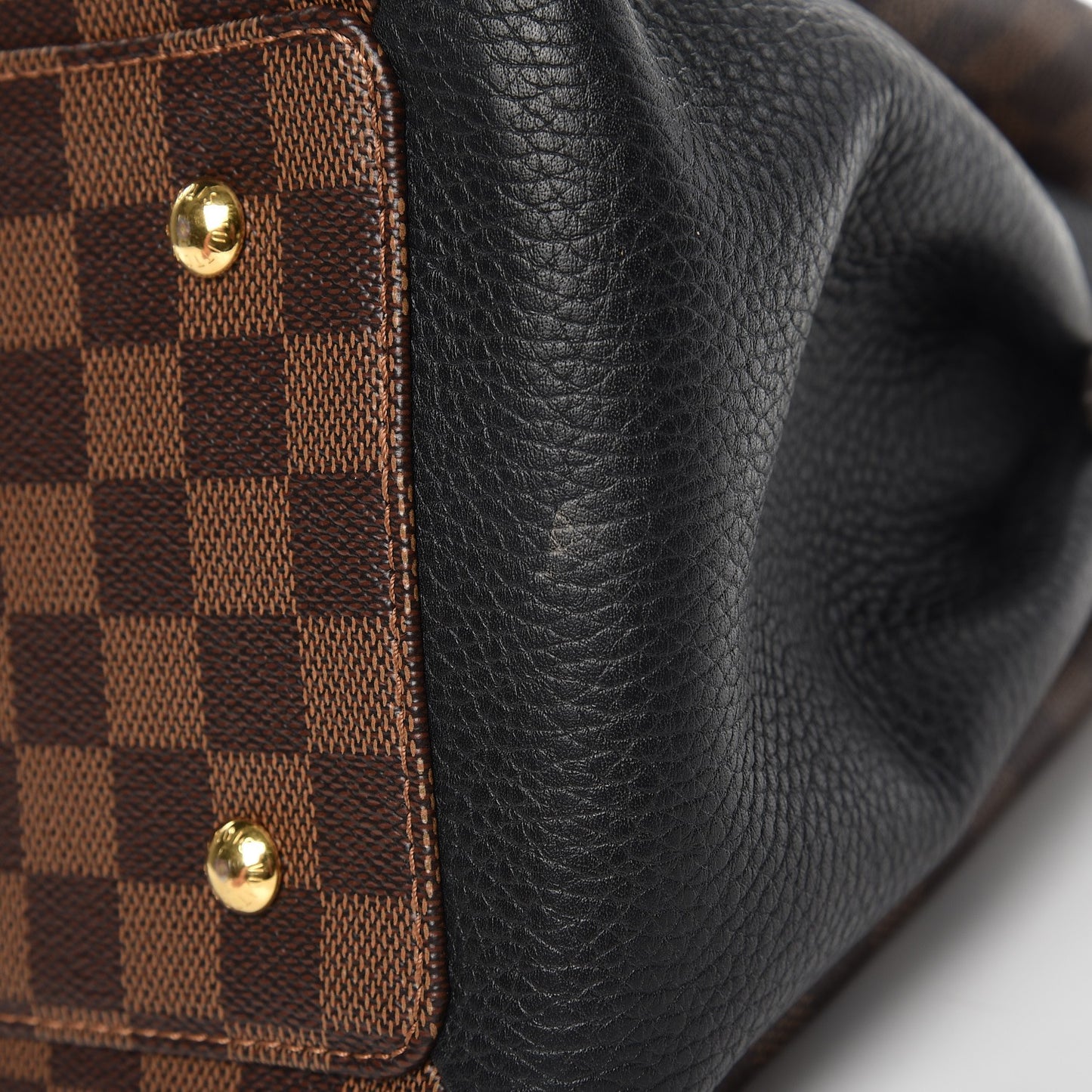 Cuir Taurillon Damier Ebene Normandy Black