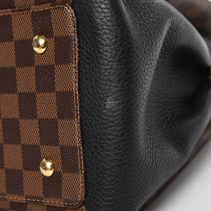Louis Vuitton Cuir Taurillon Damier Ebene Normandy Black 10 of 13