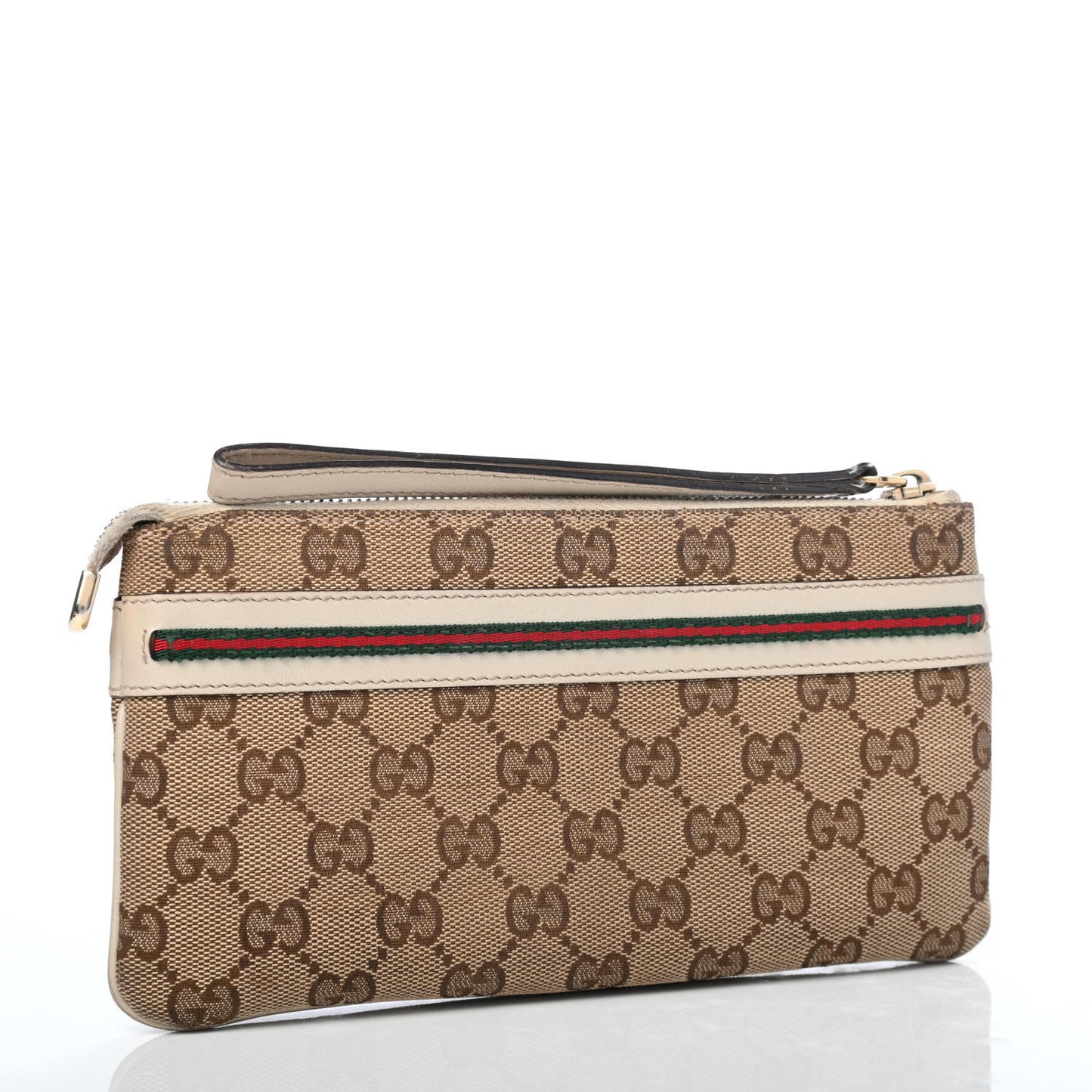 Monogram Mayfair Wristlet Off White