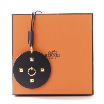 Hermes Pearwood Medor Pendant Necklace Black 5 of 5
