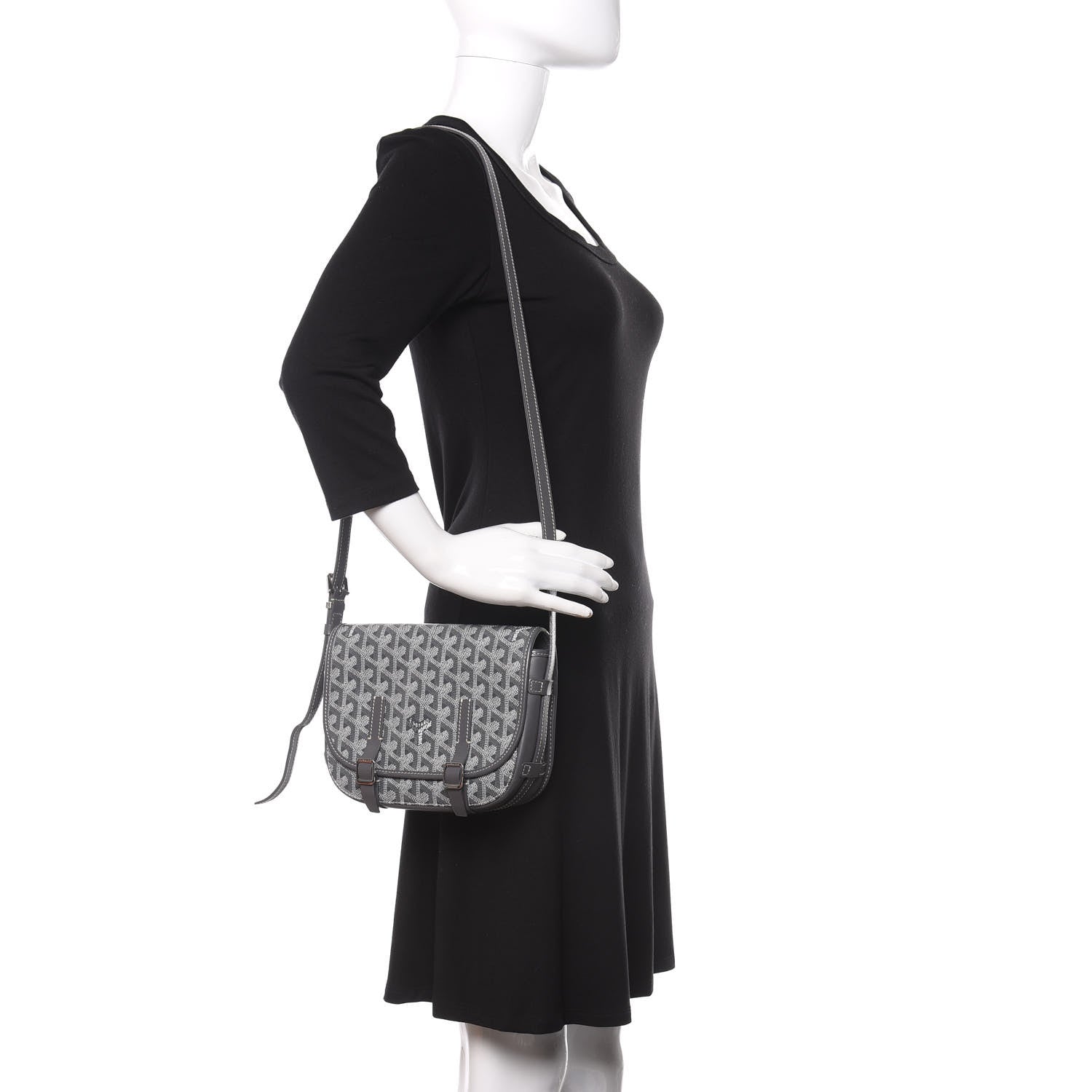 Goyard Goyardine Belvedere PM Messenger Bag Grey 2 of 13