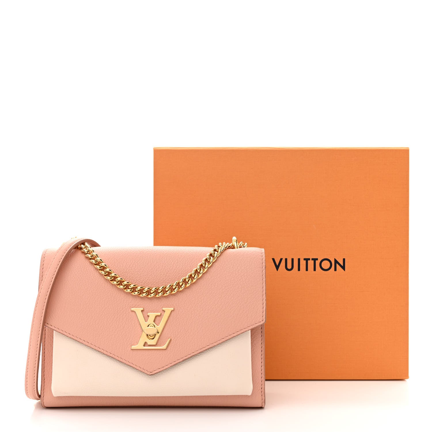Louis Vuitton Soft Calfskin My Lockme Chain Bag Rose Trianon 10 of 10