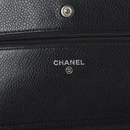 Chanel Caviar Quilted Wallet On Chain WOC Black 8 of 12