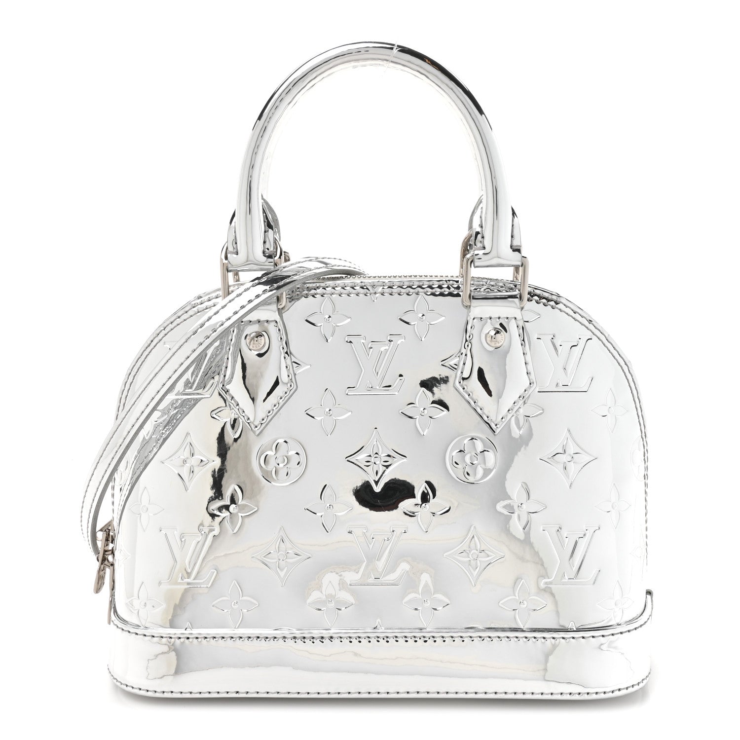 Louis Vuitton Monogram Miroir Alma BB Silver 1 of 11