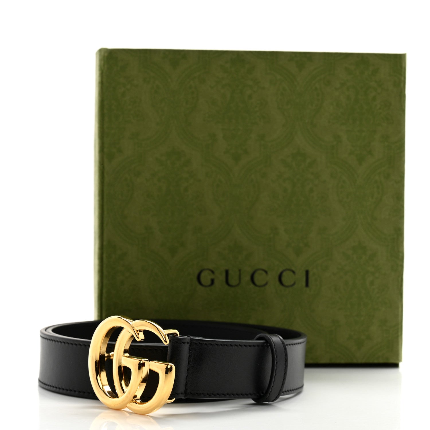 Gucci Calfskin Double G 30mm Belt 75 30 Black 7 of 7