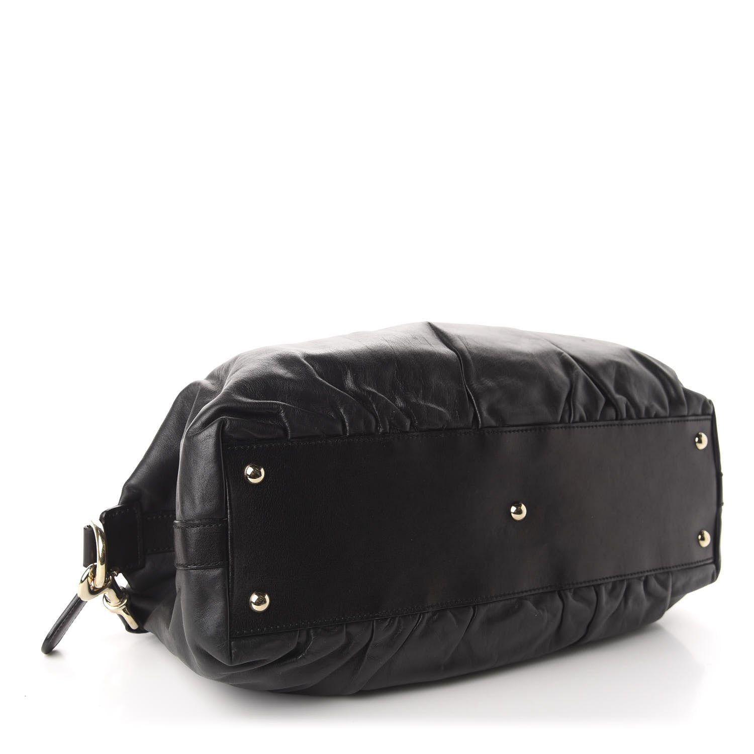 Gucci Calfskin Pop Bamboo Top Handle Tote Black 4 of 10