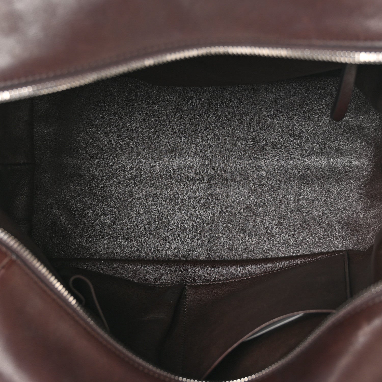 The Row Polished Saddle Calfskin Henri Bag Chestnut 5 of 9