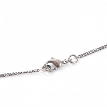 Chanel Crystal Large CC Necklace Silver Black 5 of 6