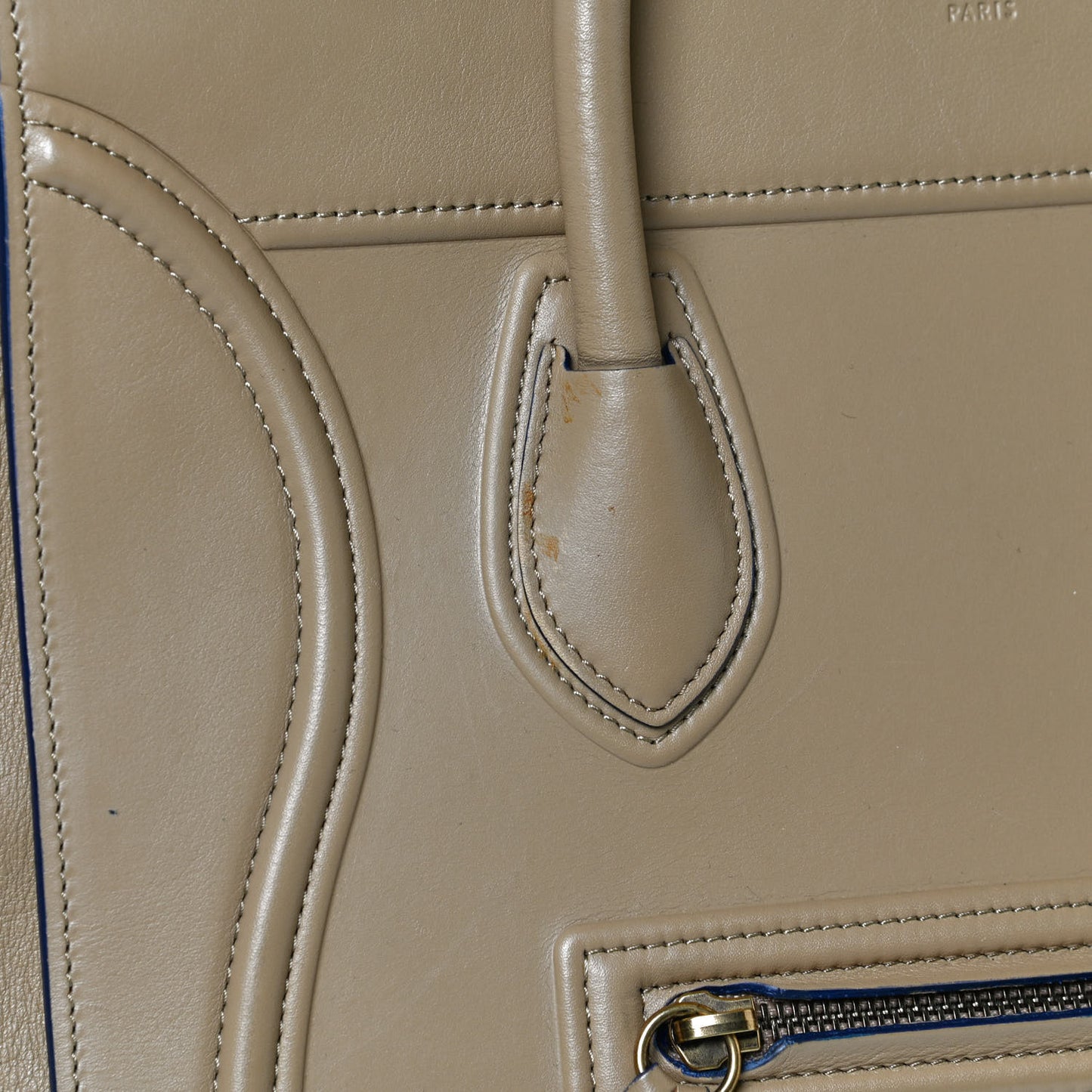 Smooth Calfskin Medium Phantom Luggage Sand