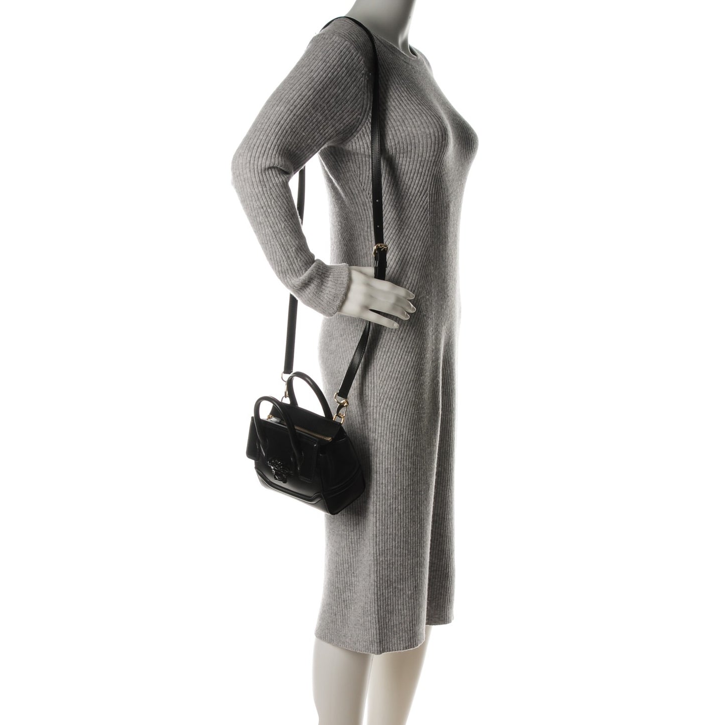 Calfskin Small Palazzo Empire Bag Black