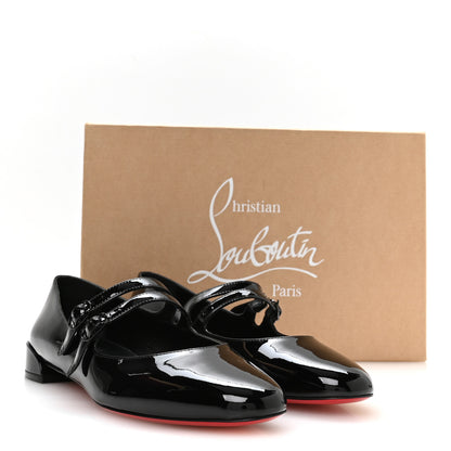 Christian Louboutin Patent Sweet Jane Flats 39 Black 8 of 8