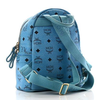 MCM Visetos Mini Stark Backpack Blue 3 of 21