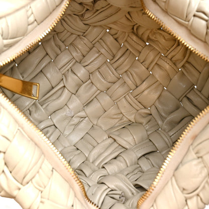Bottega Veneta Paper Calfskin Intrecciato Banana Hobo Plaster 5 of 10
