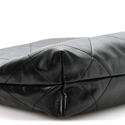 Chanel Shiny Calfskin Quilted Small Chanel 22 Black 10 of 11