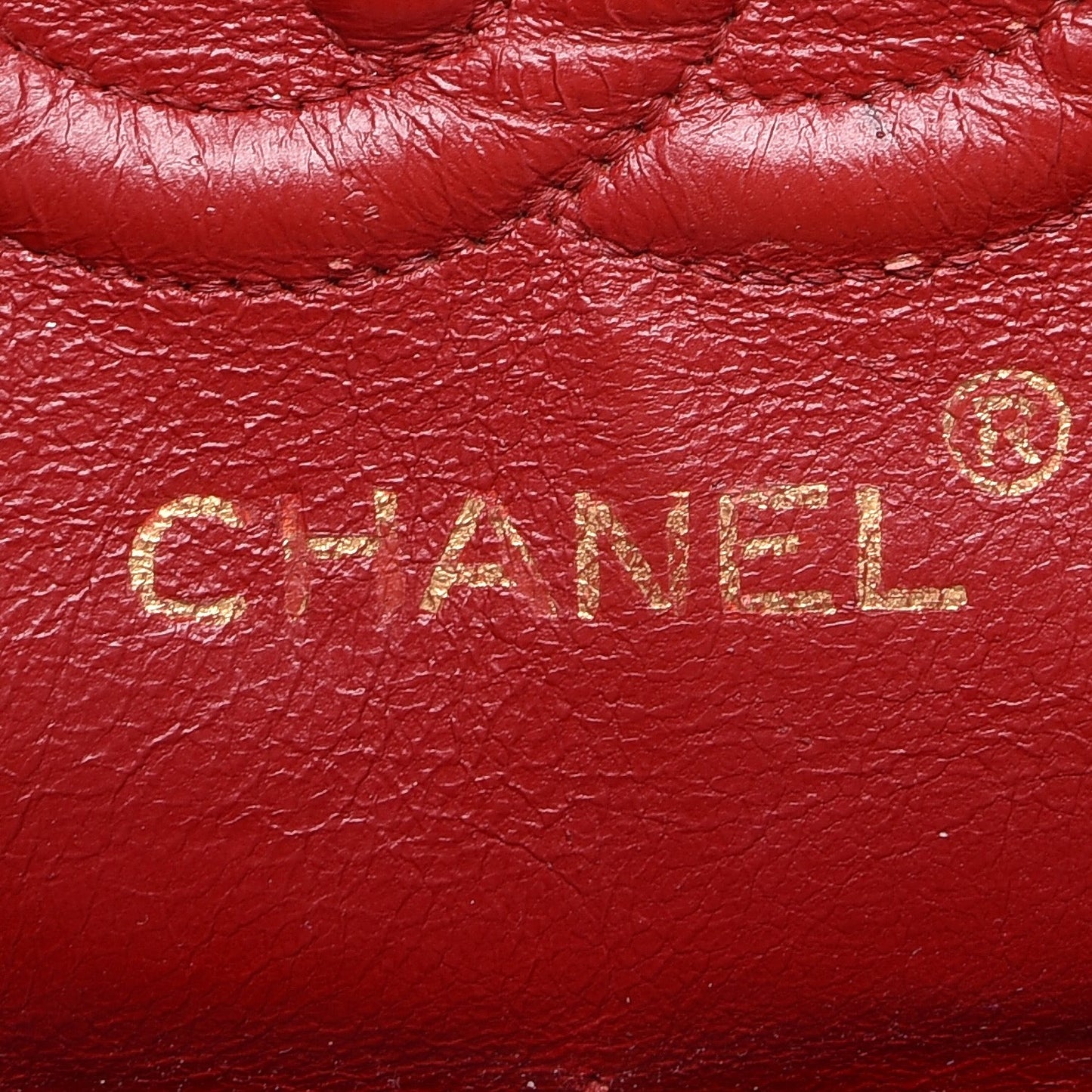 Lambskin Quilted Small Double Flap Red