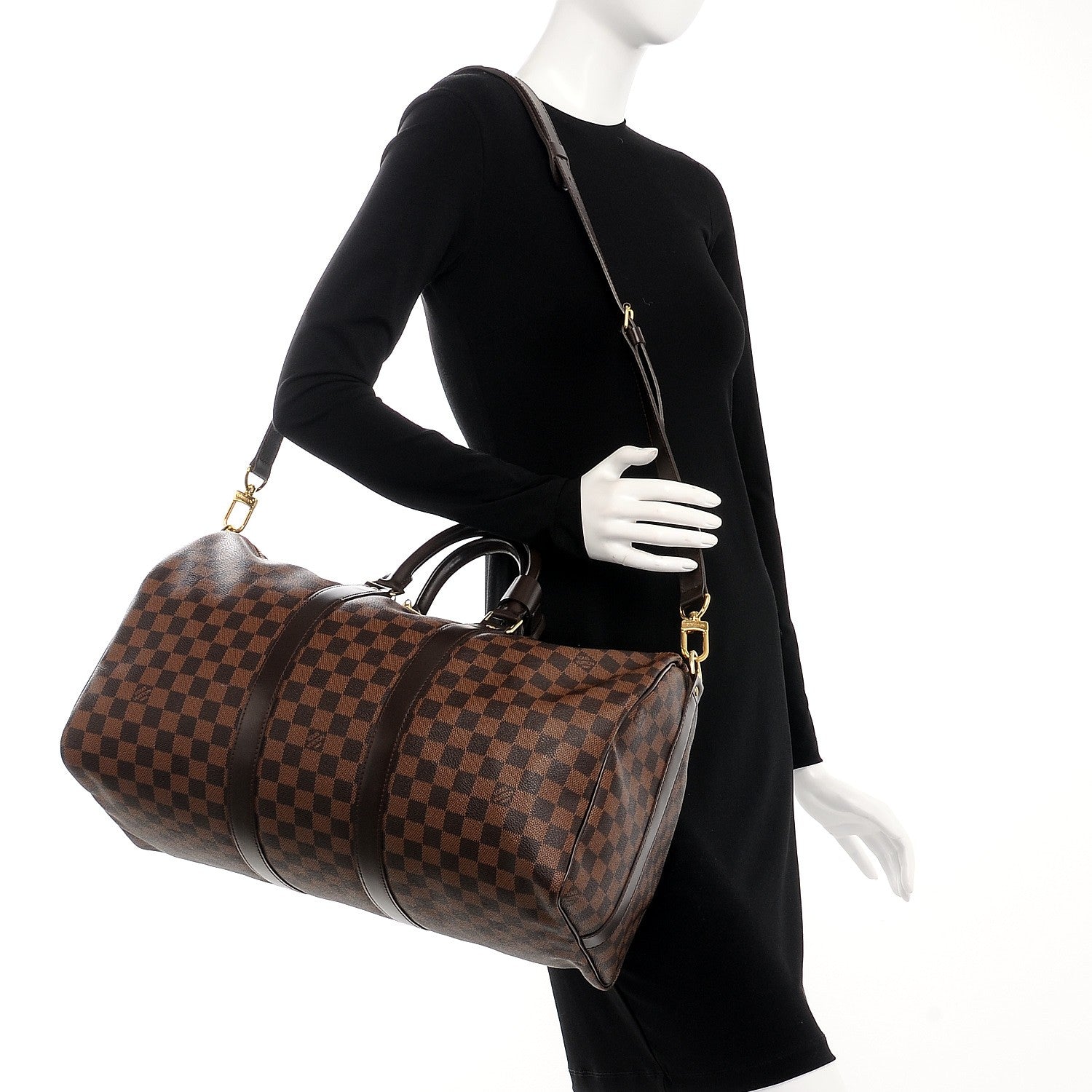 Louis Vuitton Damier Ebene Keepall Bandouliere 45 2 of 11