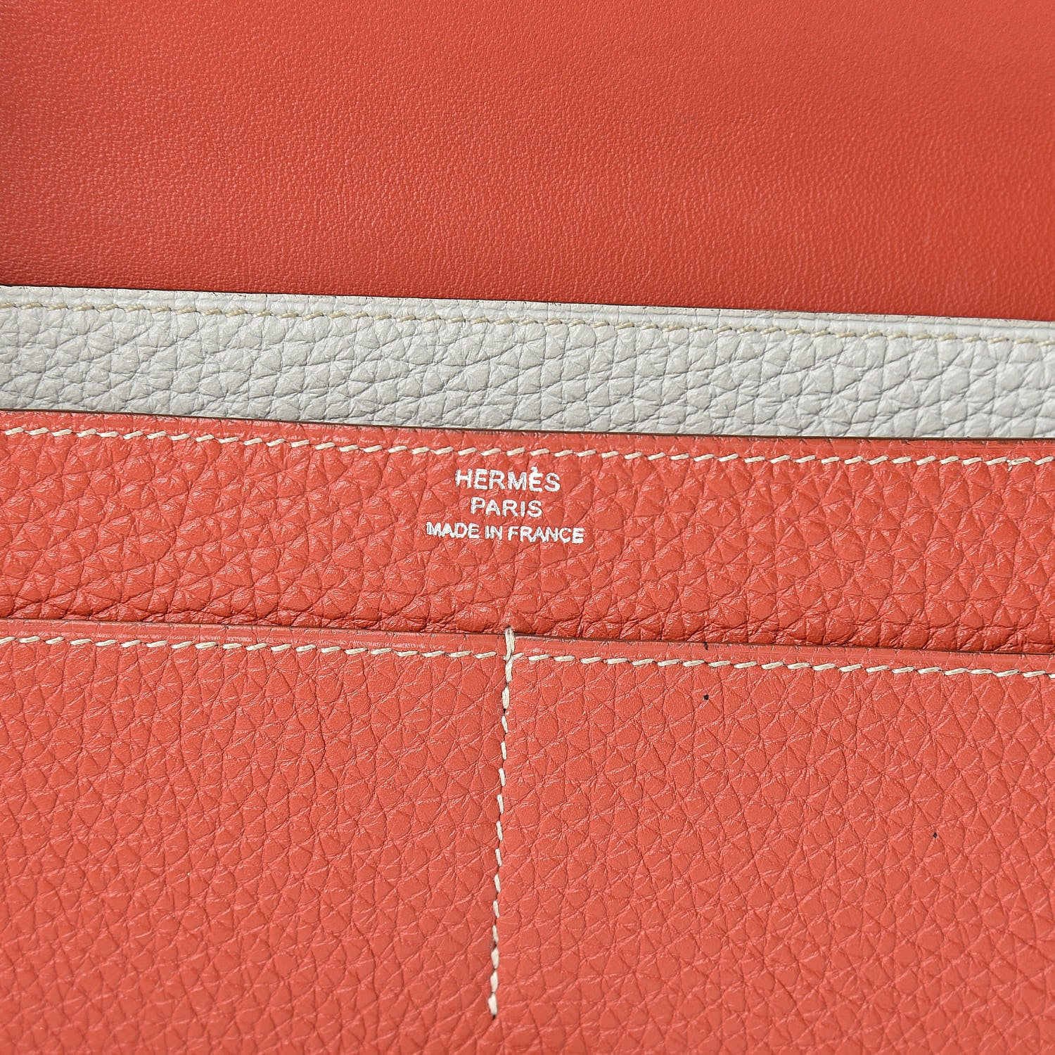 Hermes Togo Dogon Duo Wallet Sanguine 8 of 15