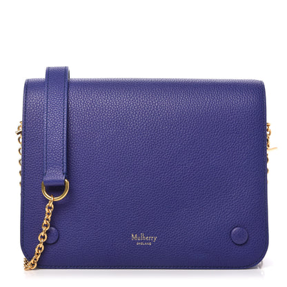Mulberry Classic Grain Calfskin Small Clifton Flap Indigo 1 of 11