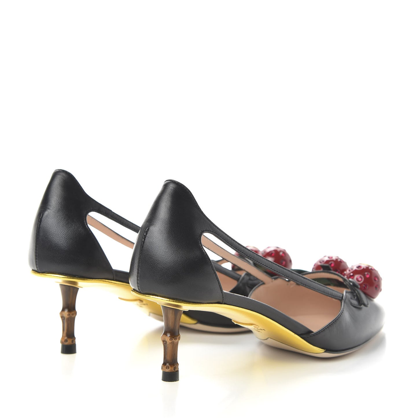 Nappa Cherry Pumps 38 Black