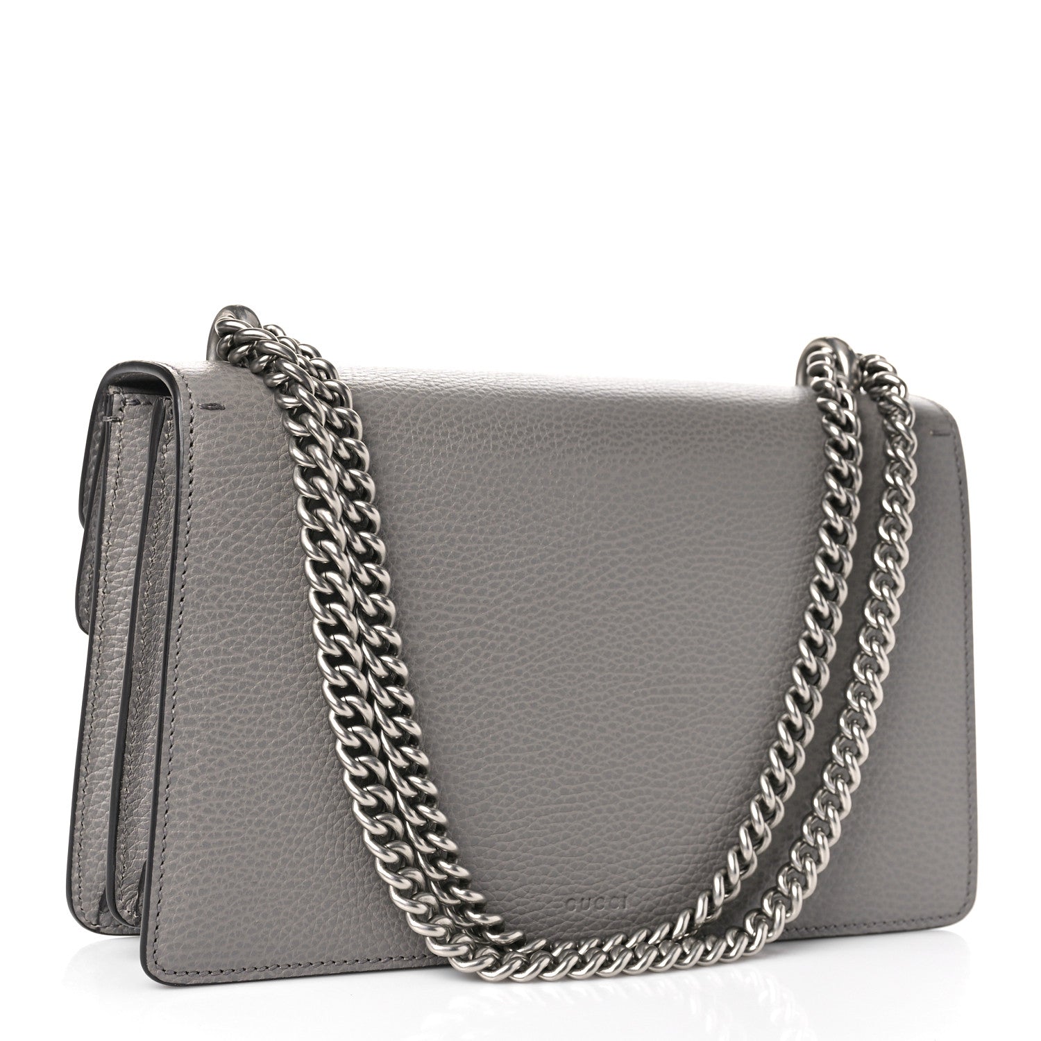 Gucci Pebbled Calfskin Small Dionysus Shoulder Bag Dusty Grey 3 of 9