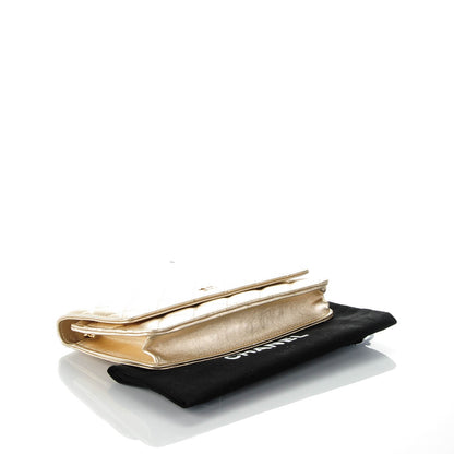 Chanel Metallic Lambskin Wallet On Chain WOC Gold 7 of 16