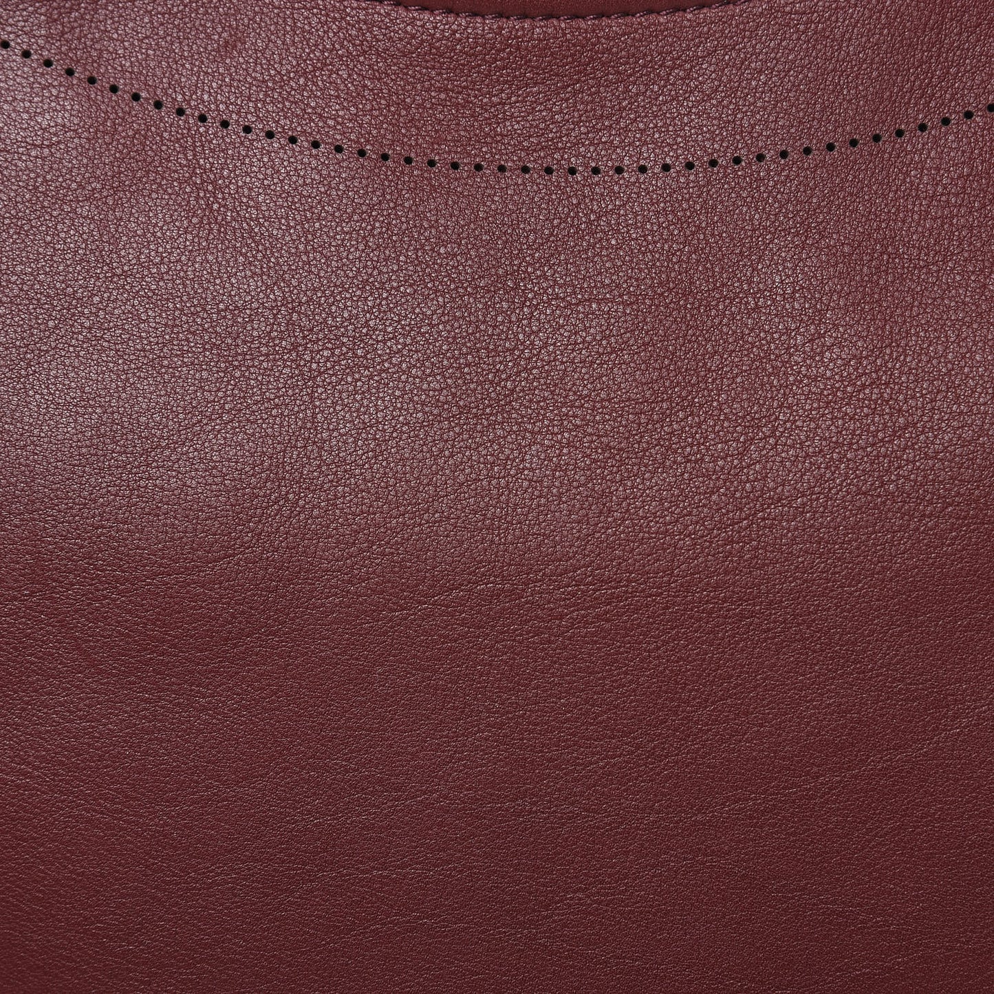 Veau Soyeux Perforated Blackout Hardware City Rouge Bordeaux