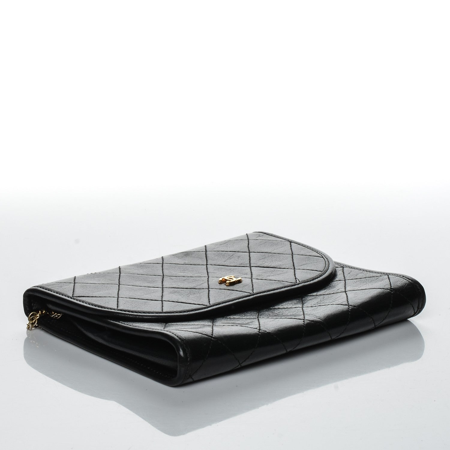 Chanel Lambskin Quilted Mini Evening Flap Black 4 of 14