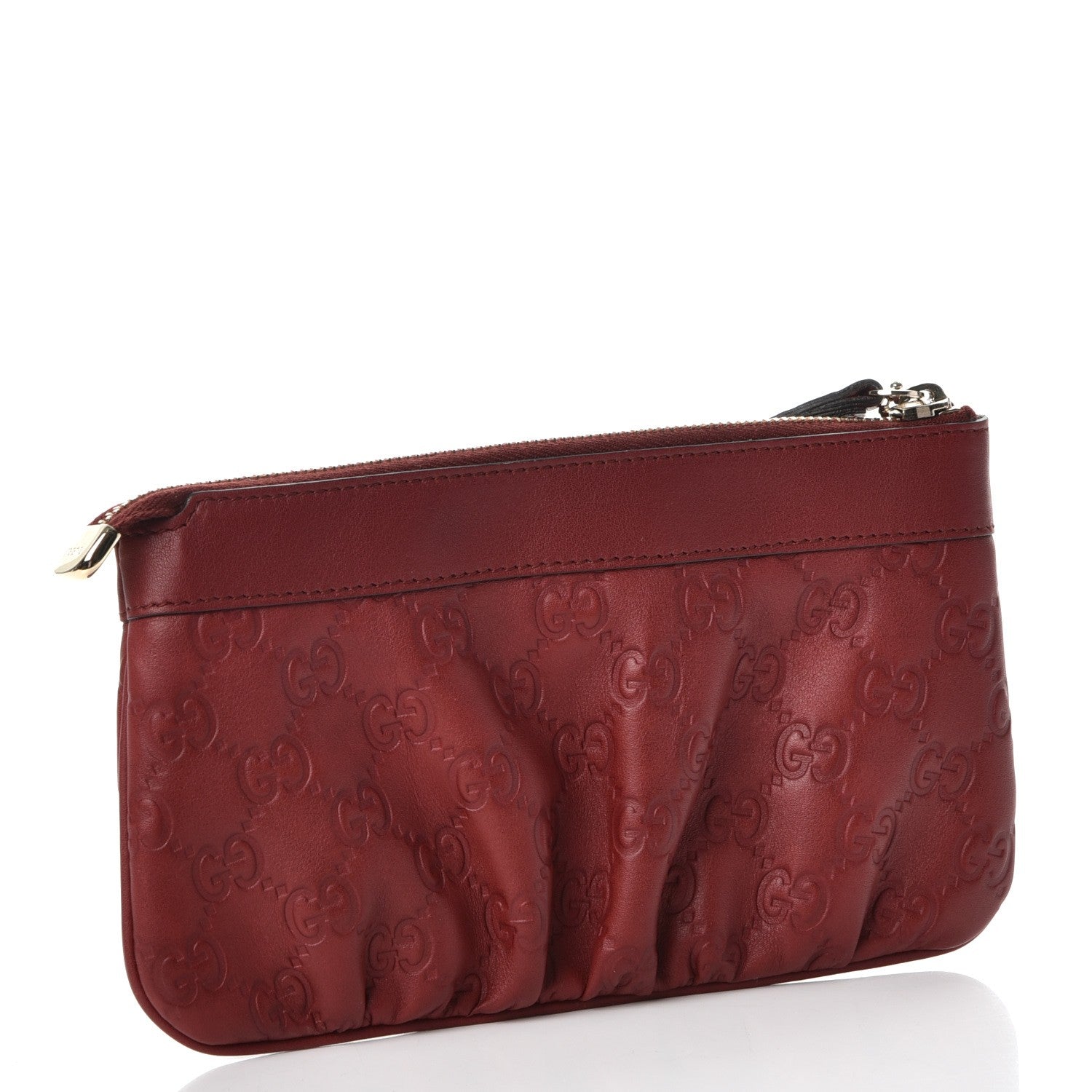 Gucci Guccissima Heart Wristlet Bordeaux 3 of 8