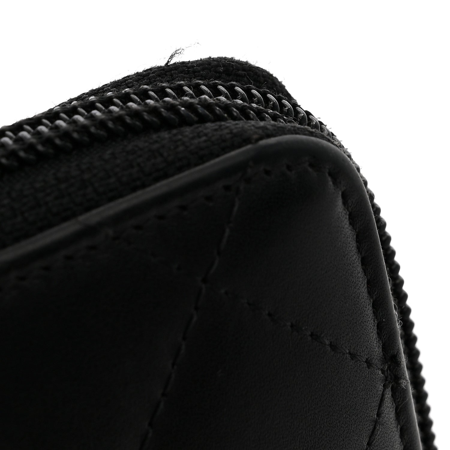 Chanel Calfskin Cambon Zip Around Organizer Wallet Black 9 of 10