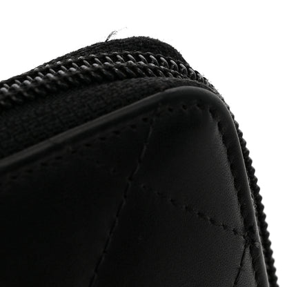 Chanel Calfskin Cambon Zip Around Organizer Wallet Black 9 of 10