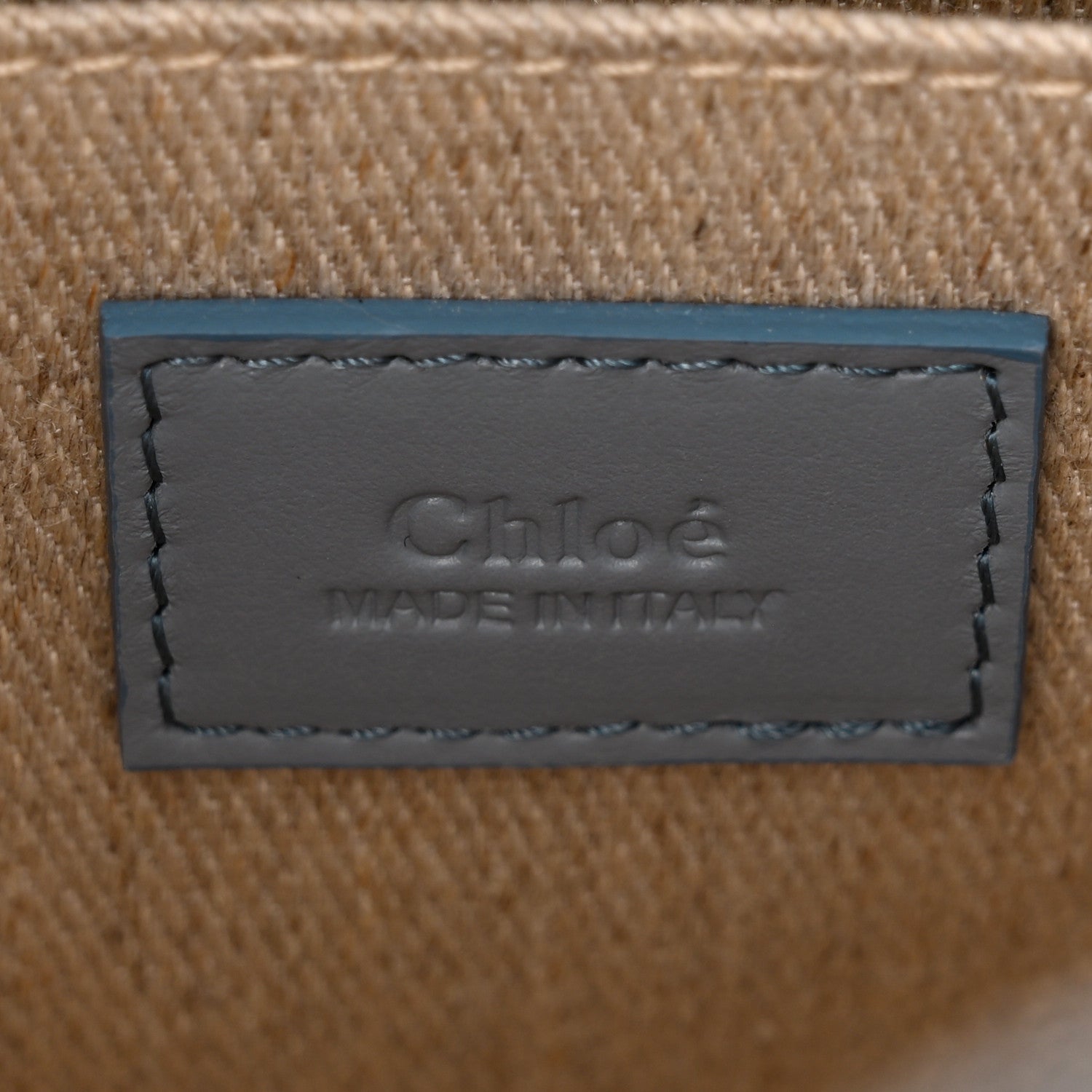 Chloe Calfskin Mini Woody Ribbon Tote Storm Blue 6 of 10