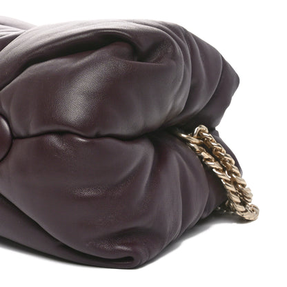 Proenza Schouler Lambskin Puffy Tobo Chain Shoulder Bag Chocolate 9 of 9