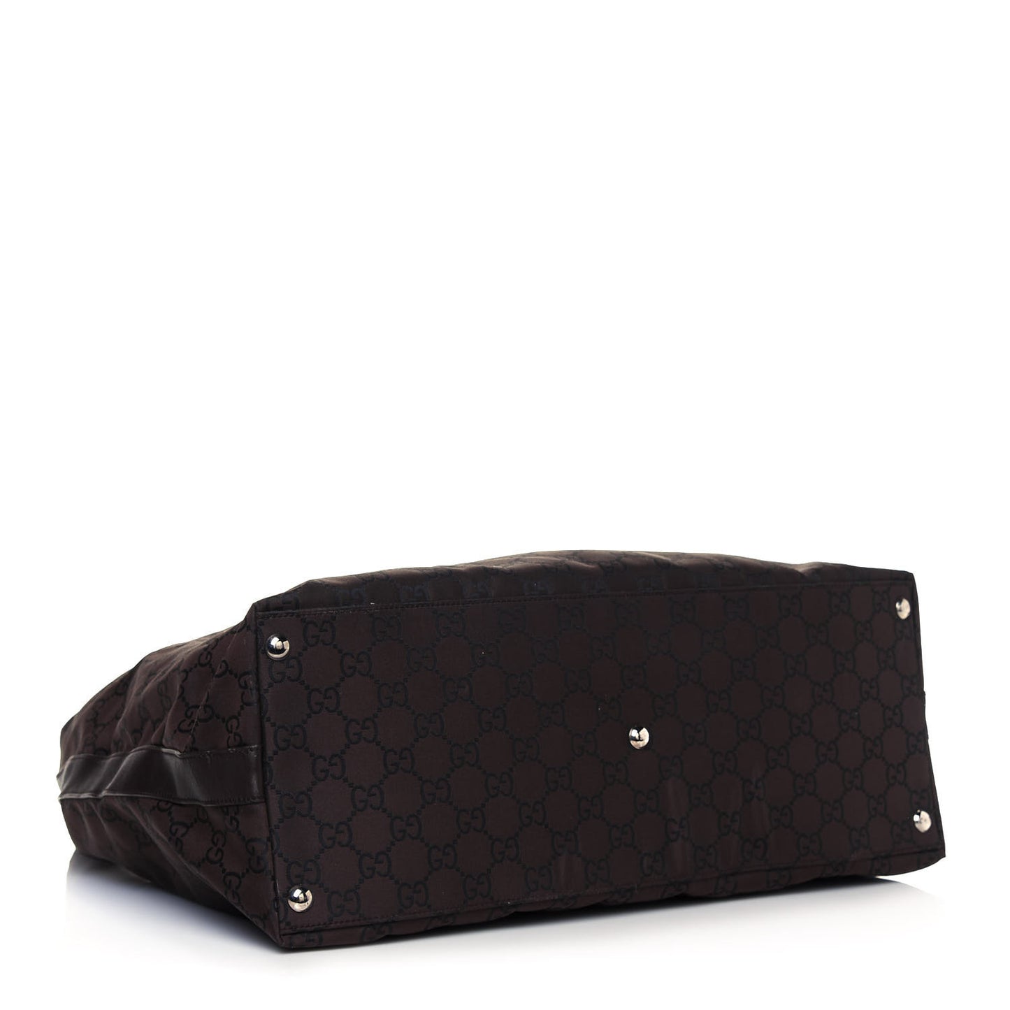 Nylon Monogram Extra Large Hobo Dark Brown