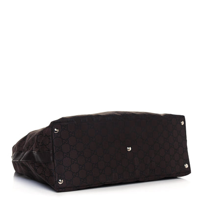 Gucci Nylon Monogram Extra Large Hobo Dark Brown 4 of 15