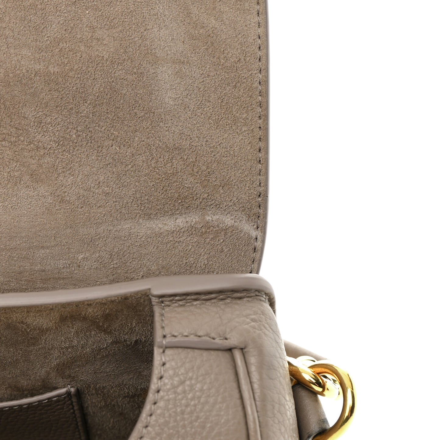 Grained Calfskin Medium Bobby Flap Taupe