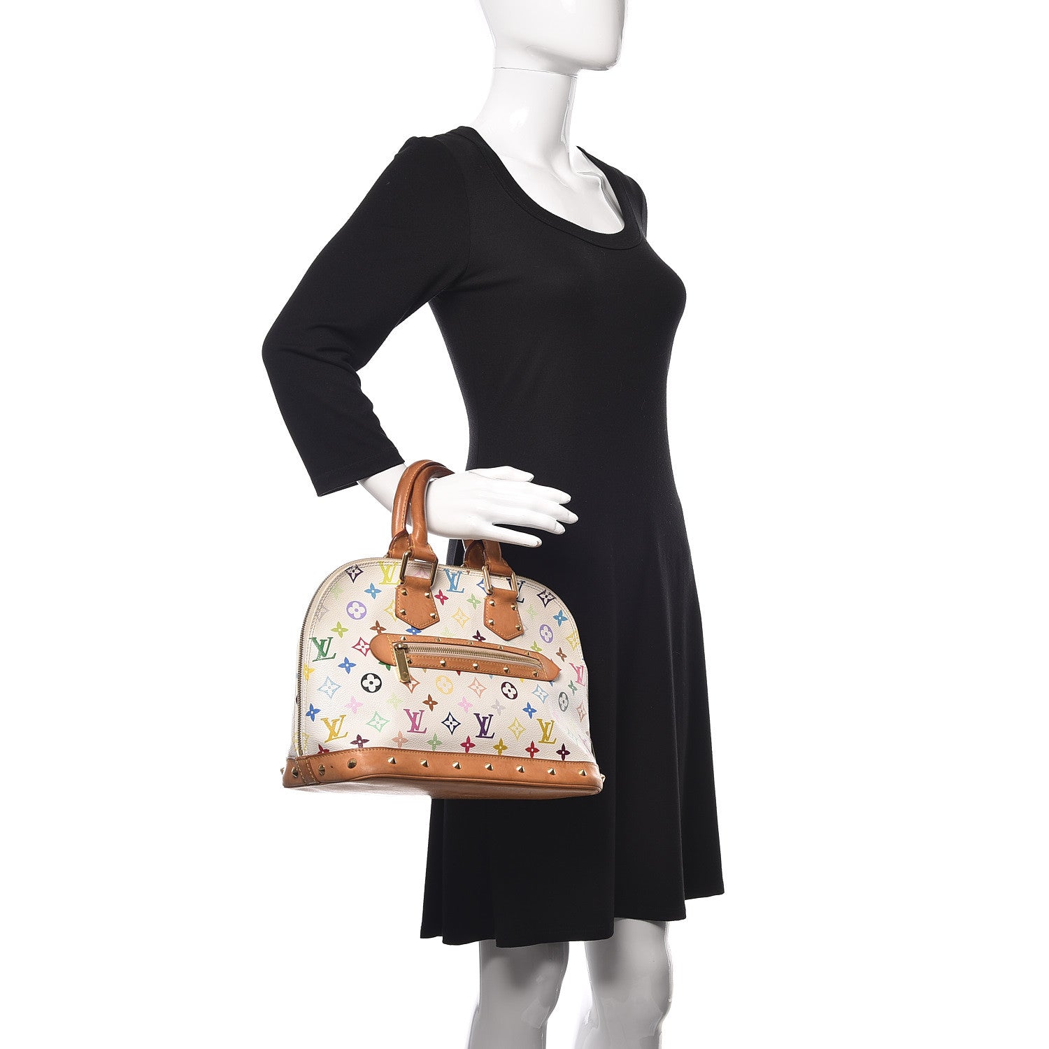 Louis Vuitton Monogram Multicolor Alma White 2 of 19
