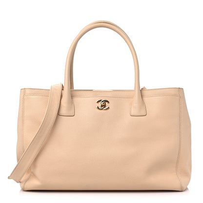 Chanel Calfskin Cerf Executive Shopper Tote Beige 1 of 19