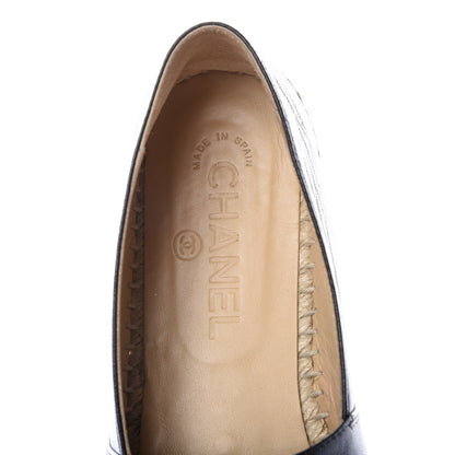 Chanel Lambskin CC Espadrilles 38 Black 8 of 10