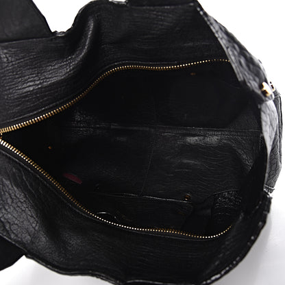 Jimmy Choo Grained Calfskin Studded Lockett Shopper Tote Black 5 of 13