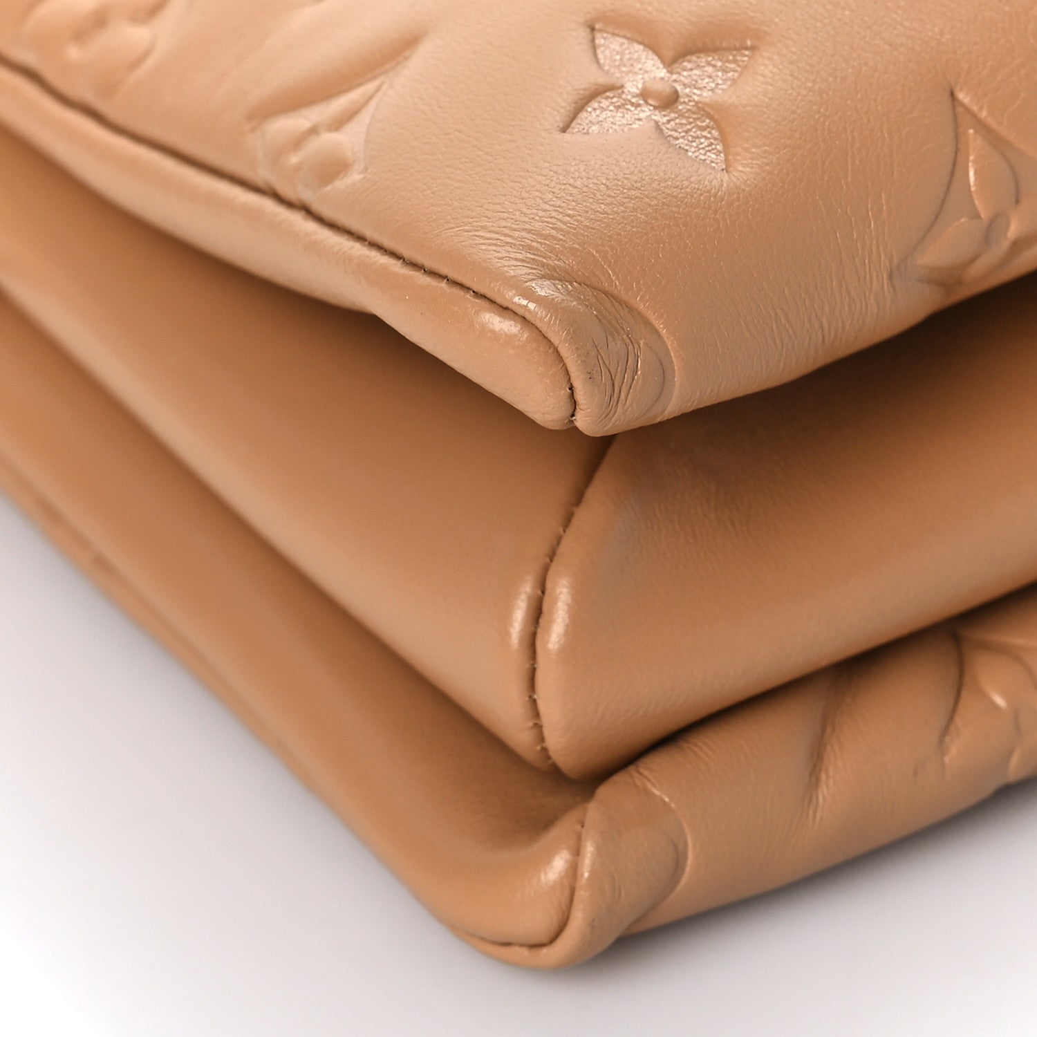 Louis Vuitton Lambskin Embossed Monogram Coussin PM Camel 8 of 9